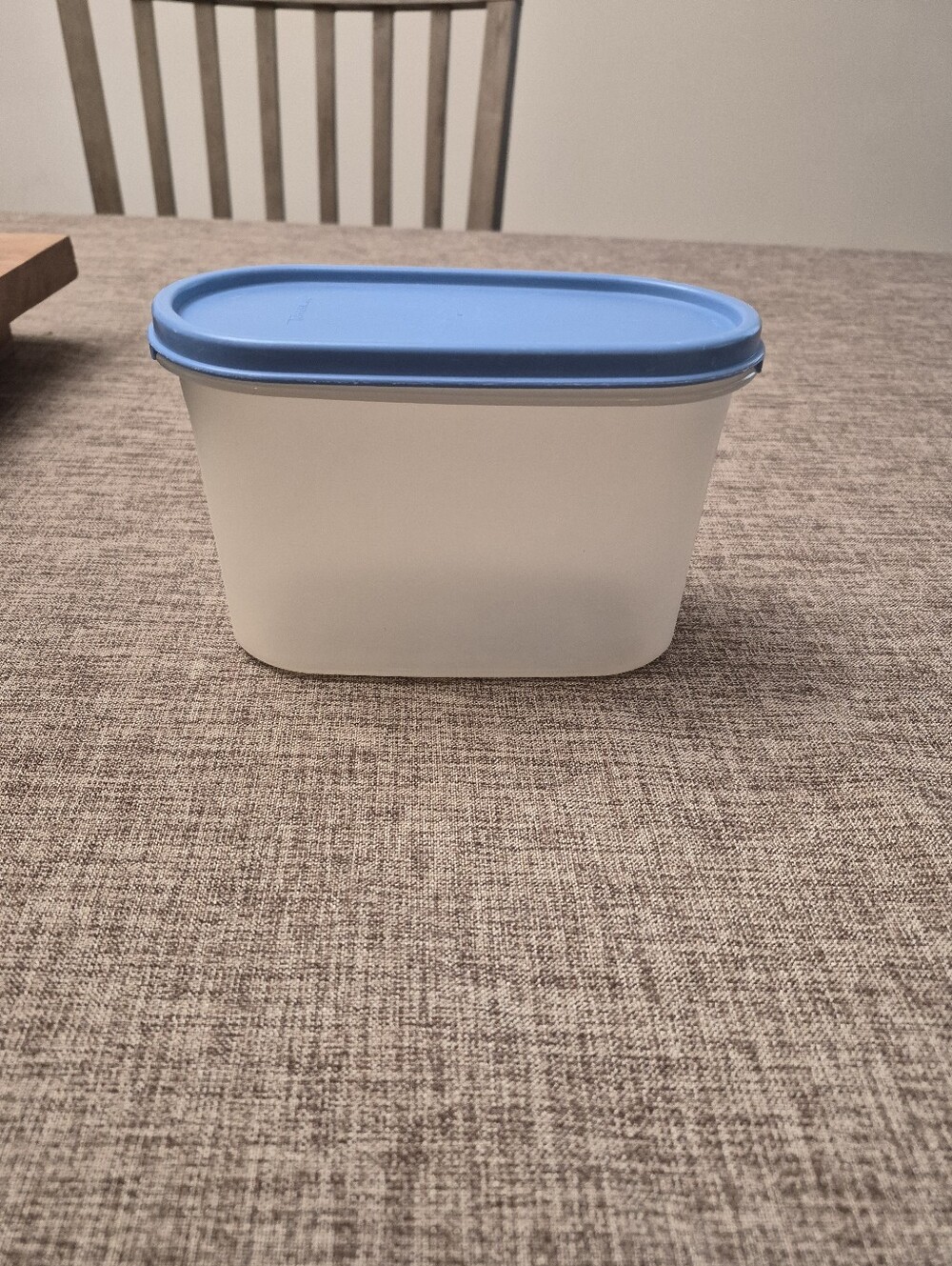 Tupperware Storage Container with Blue Lid - Picture 1 of 4